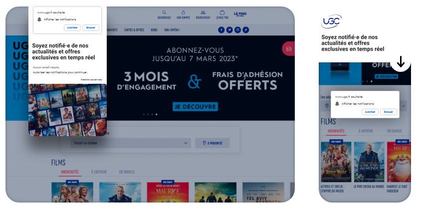 web push étape 1 annonceurs