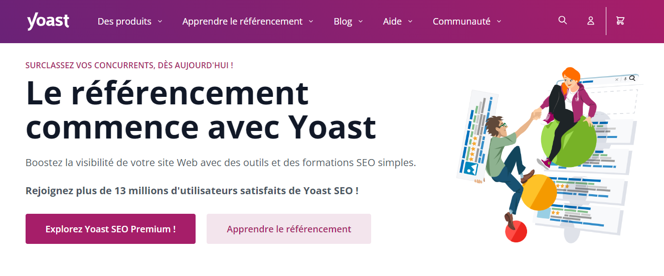 Interfaz del sitio Yoast SEO