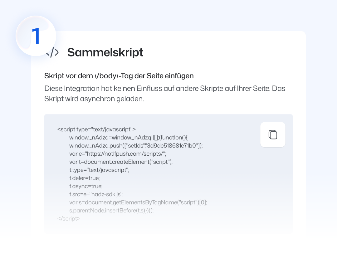 Schritt 1: Konto erstellen und die Lösung installieren