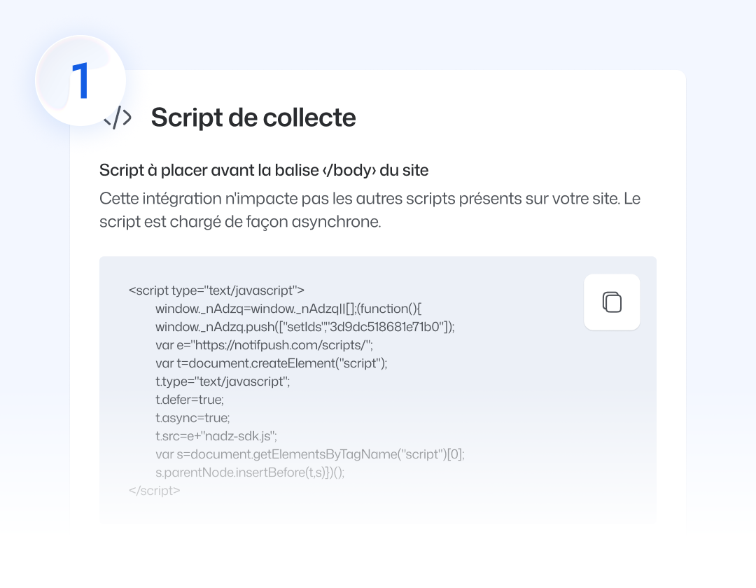 Étape 1 : créer votre compte et installer la solution