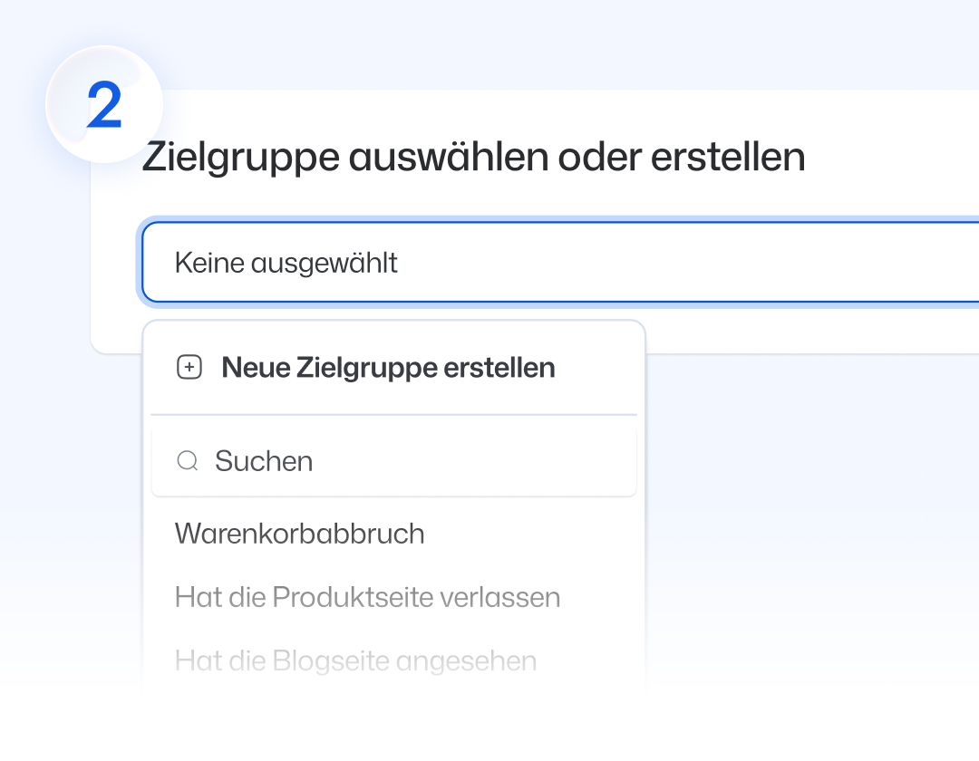 Schritt 2: Abonnentenbasis aufbauen und Retargeting-Szenarien einrichten