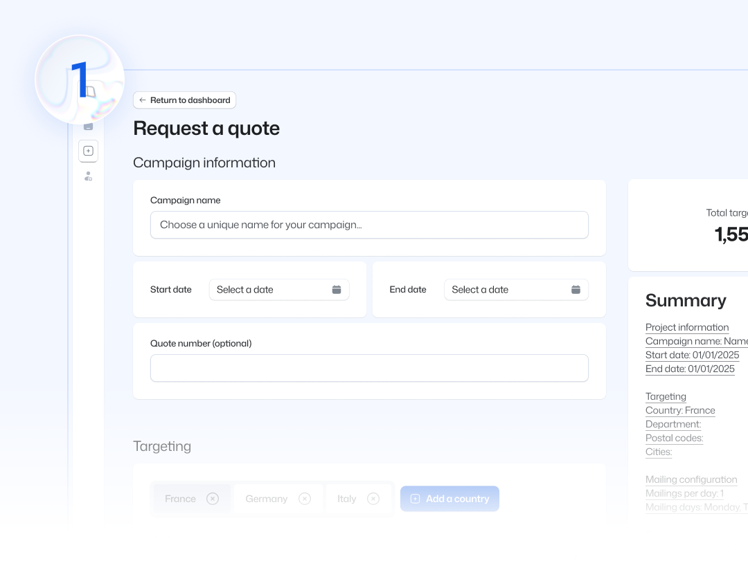 Step 1: create your account and install the solution