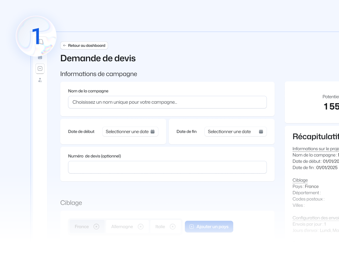 Étape 1 : créer votre compte et installer la solution